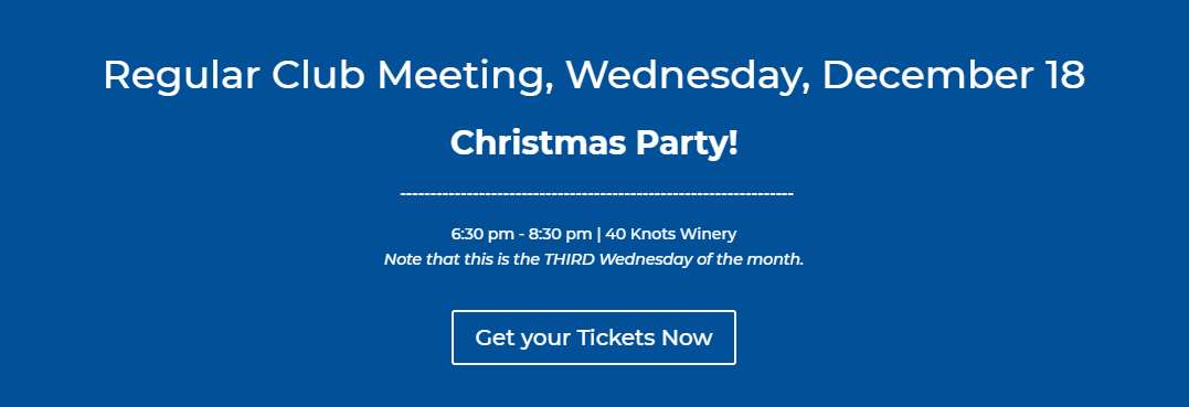 Christmas Party Meeting: Wednesday, December 18